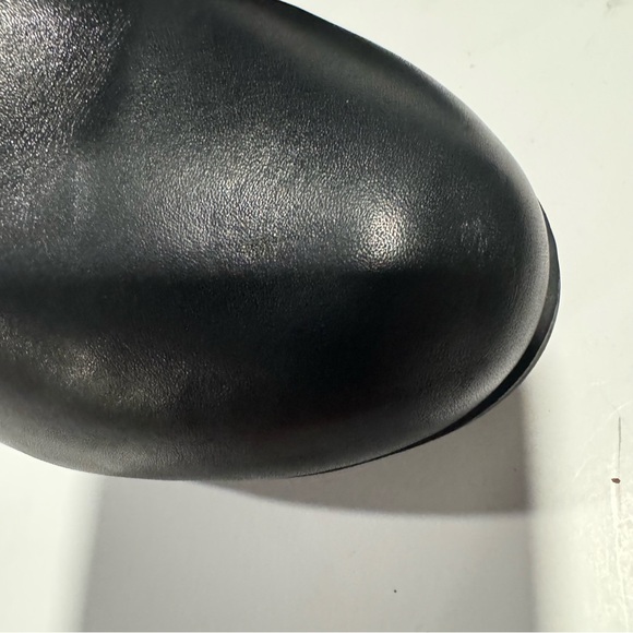 Anne Klein Womens Black Leather Block Heel Ankle Boots Shoes Size 10M - Picture 14 of 15